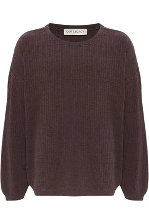OUR LEGACY Textured-finish crew-neck sweatshirt