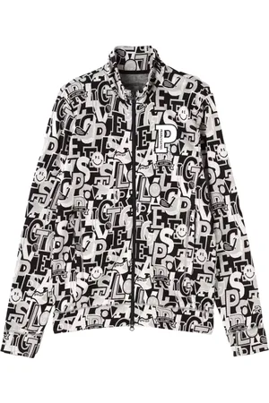 PEARLY GATES Logo-intarsia track jacket