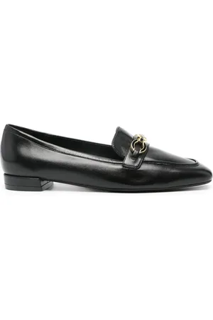 Stuart Weitzman Logo-plaque leather loafers