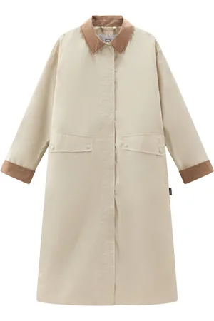 Woolrich Single-breasted two-tone coat