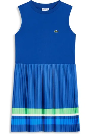 Lacoste Colour-block pleated dress