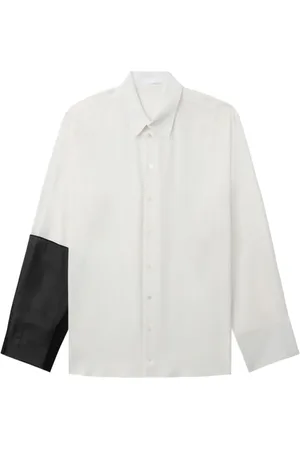 Helmut Lang Colour-block silk shirt
