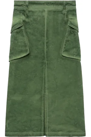 Halfboy Cargo-pocket midi skirt