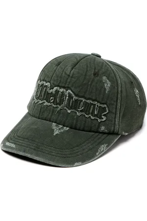 We11 Done Distressed cotton baseball cap