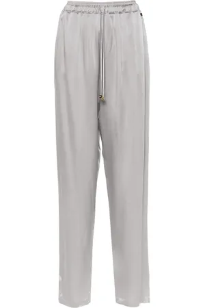 Elisabetta Franchi Satin tapered trousers