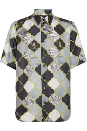 BILLIONAIRE Graphic-print silk shirt