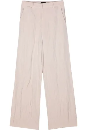 Giorgio Armani Creased twill straight trousers