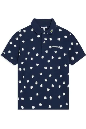 Lacoste Graphic-print cotton polo shirt