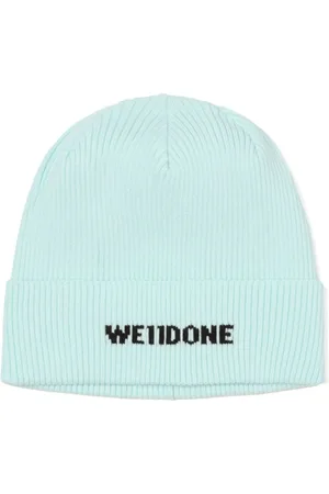 We11 Done Logo-intarsia ribbed beanie