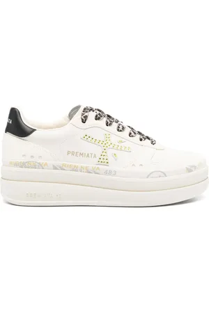 Premiata Logo-print platform sneakers