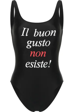 Moschino Slogan-print swimsuit