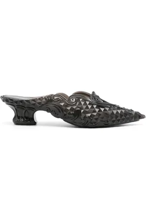 Y / PROJECT X Melissa 50mm embossed mules