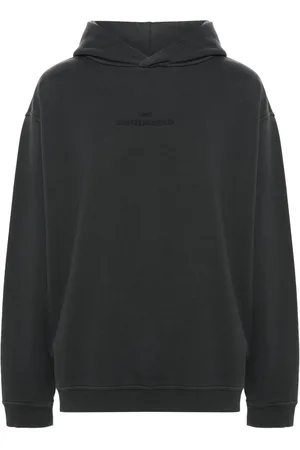Maison Margiela Logo-embroidered cotton hoodie