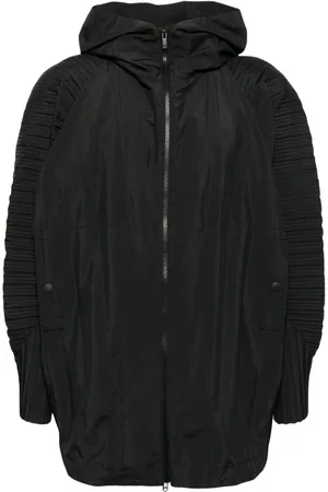 Issey Miyake Cascade pleated hooded jacket