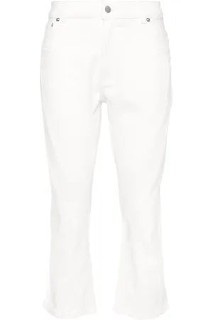 MUGLER High-rise cropped jeans