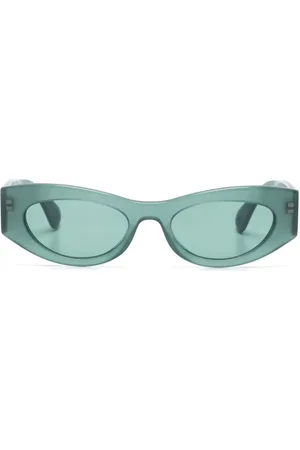 Lanvin Logo-lettering rectangle-frame sunglasses