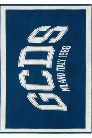 GCDS Logo-print cotton beach towel