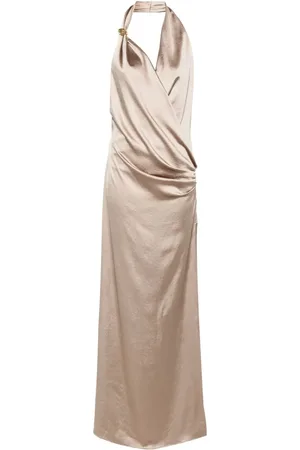 BLUMARINE Satin maxi dress