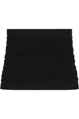 Dolce & Gabbana Zip-up ruched waist sash