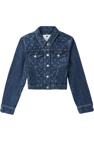 Marine Serre Deadstock Moonogram-pattern denim jacket