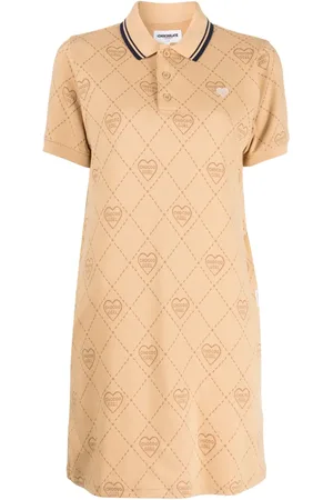Chocoolate Logo-print polo dress