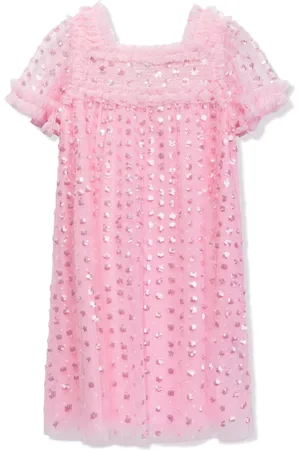 Needle & Thread Sequinned tulle dress