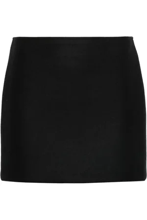 MODES GARMENTS Fleted wool mini skirt