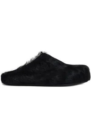 Marni Fussbet Sabot calf-hair slippers