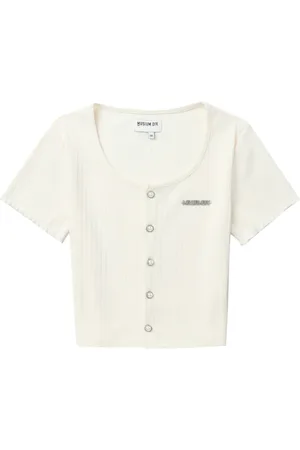 Musium Div. Logo-plaque ribbed cardigan