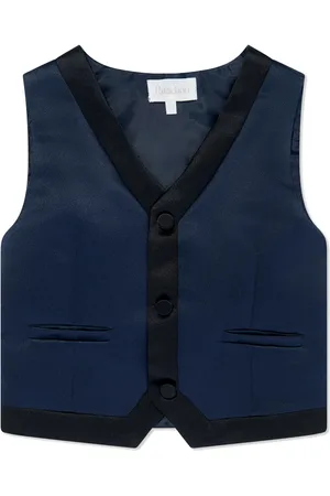 PATACHOU Contrast-trim V-neck waistcoat