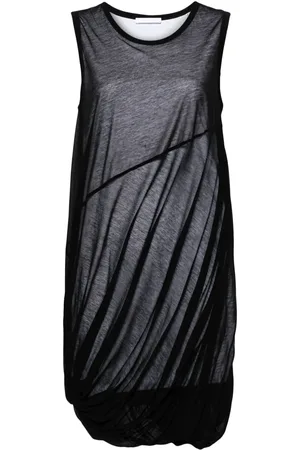 Helmut Lang Bubble sheer-overlay dress