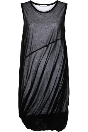 Helmut Lang Bubble sheer-overlay dress