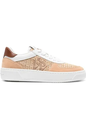 Stuart Weitzman Sw Courtside raffia sneakers