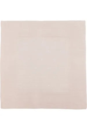 LITTLE BEAR Ribbed-knit cotton blanket
