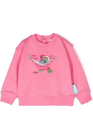 Emporio Armani X The Smurfs embroidered sweatshirt