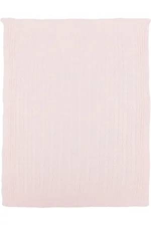 LITTLE BEAR Cable-knit cotton blanket