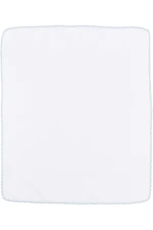 LITTLE BEAR Contrasting-trim cotton blanket