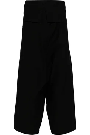 YOHJI YAMAMOTO Drop-crotch cotton trousers