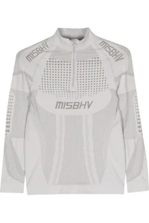 MISBHV Logo-jacquard performance top