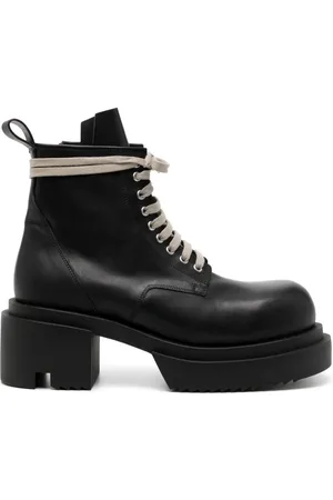 Rick Owens Lace-up leather boots