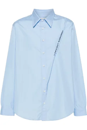Y / PROJECT Logo-embroidered poplin shirt