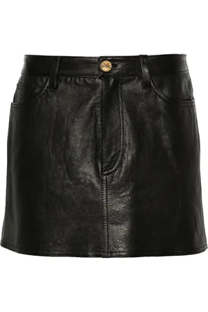 Etro Low-rise leather miniskirt