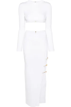 Elisabetta Franchi Chain-detailing maxi skirt set