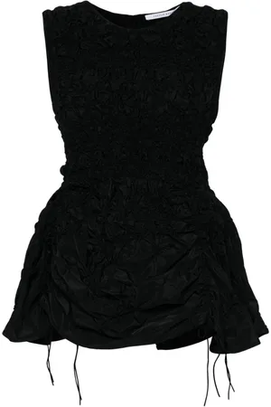 Cecilie Bahnsen Unika smocked faille top