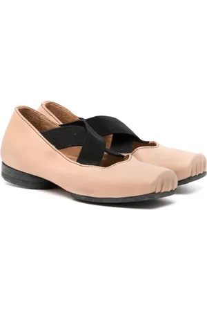 UMA WANG Square-toe leather ballet pumps