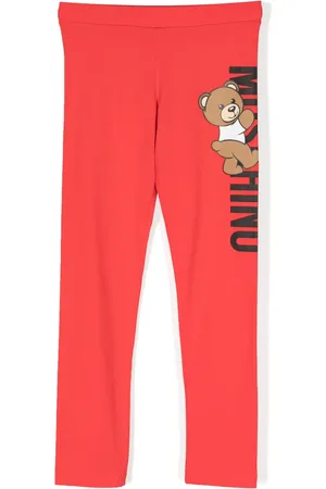 Moschino Teddy Bear-print cotton blend leggings