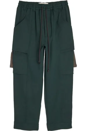SONG FOR THE MUTE Tabbed straight-leg cargo trousers