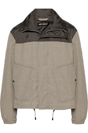 OUR LEGACY Shigatsu plaid-check hooded jacket