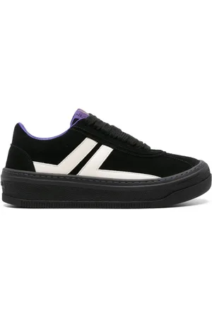 Lanvin X Future panelled suede sneakers