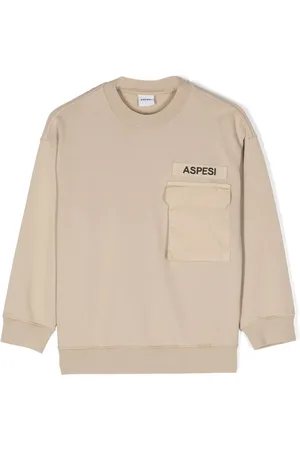 Aspesi Logo-appliqué cotton sweatshirt